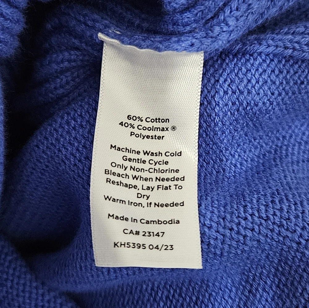 [NWT] Talbots Long Sleeve Mock Neck Sweater Jacket - Picture 12 of 13